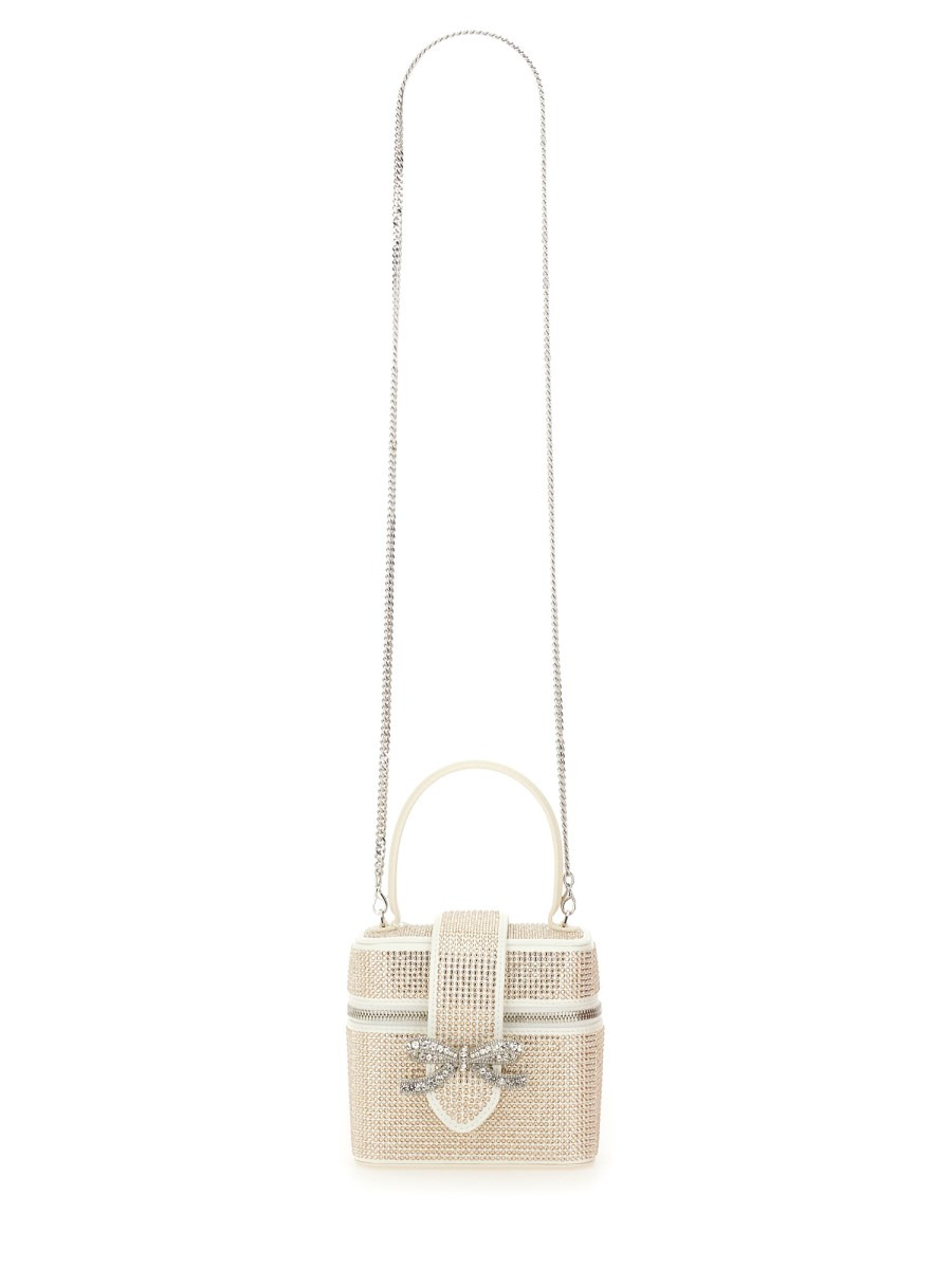 SATIN BEAUTY CASE WITH RHINESTONES - 2