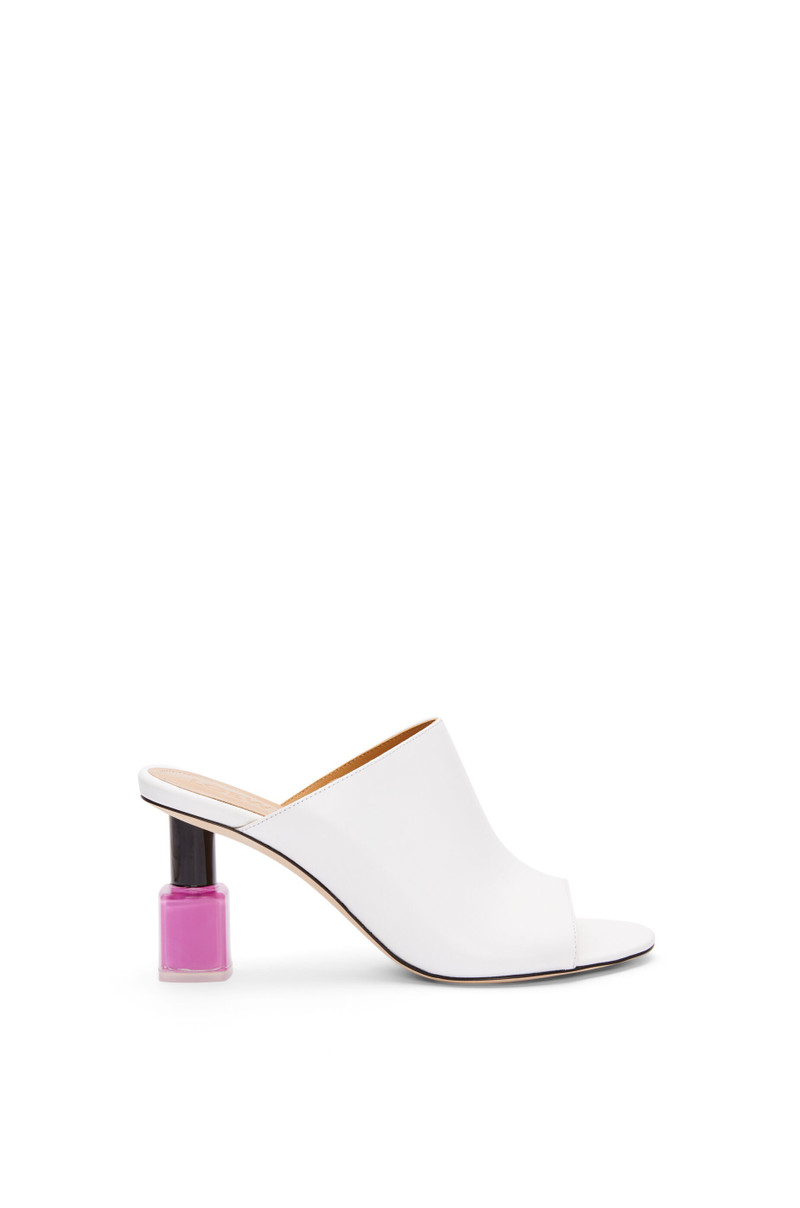 Nail polish mule in calfskin - 1