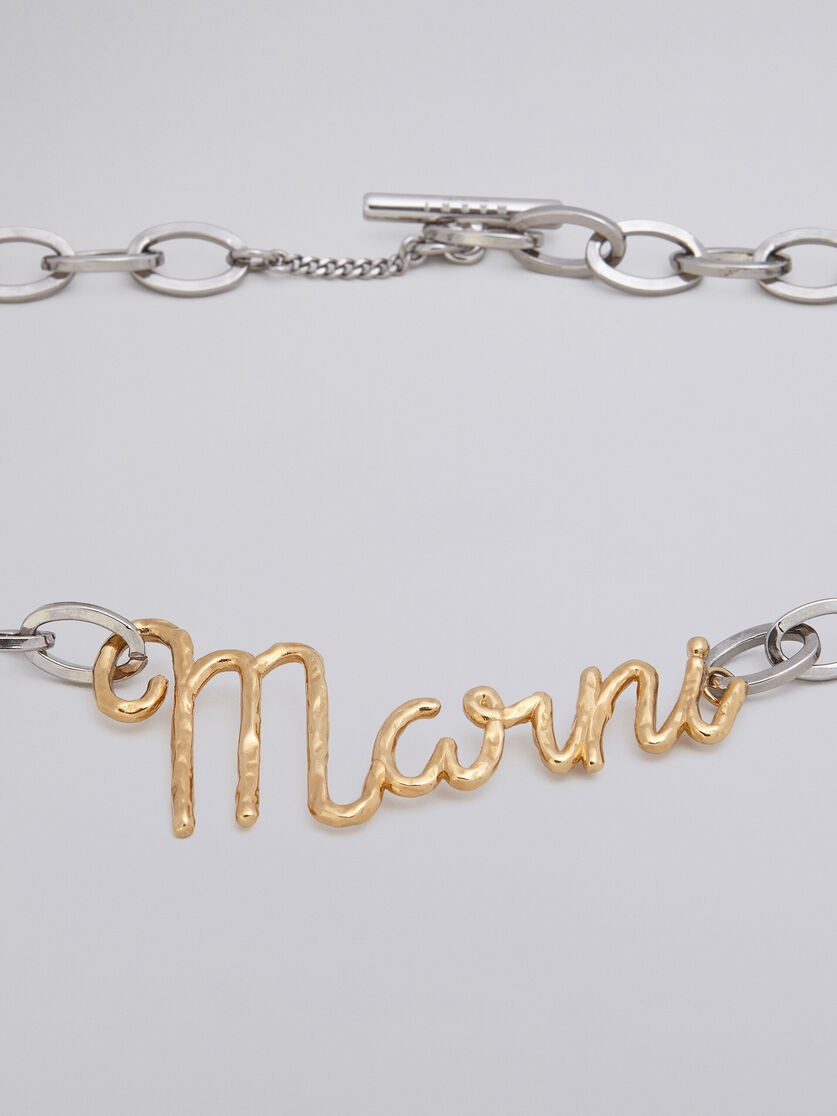 BRASS MARNI ITALIC NECKLACE - 2