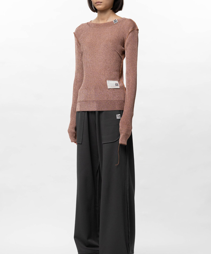 Inside-Out Glitter Knit Sweater 14