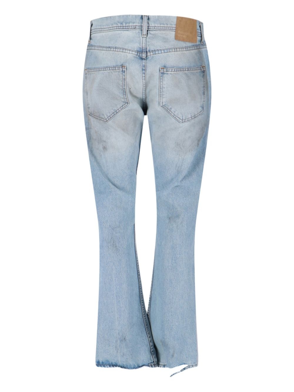 raw-edge five-pocket jeans - 2