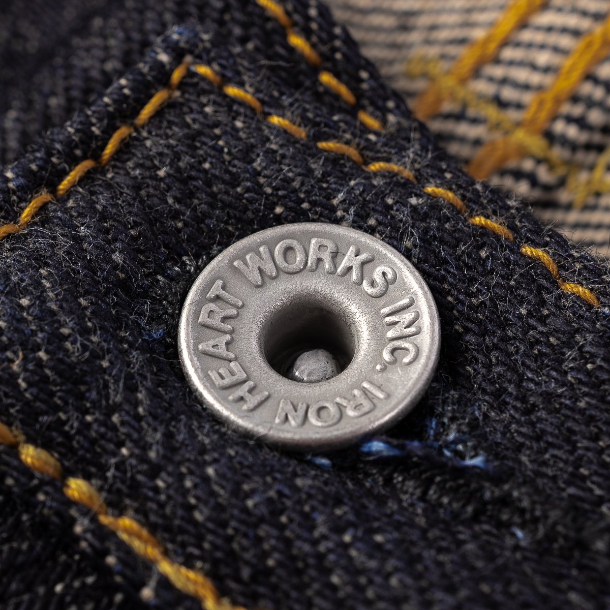 IH-888-XHS 25oz Selvedge Denim Medium/High Rise Tapered Cut Jeans - Indigo - 8