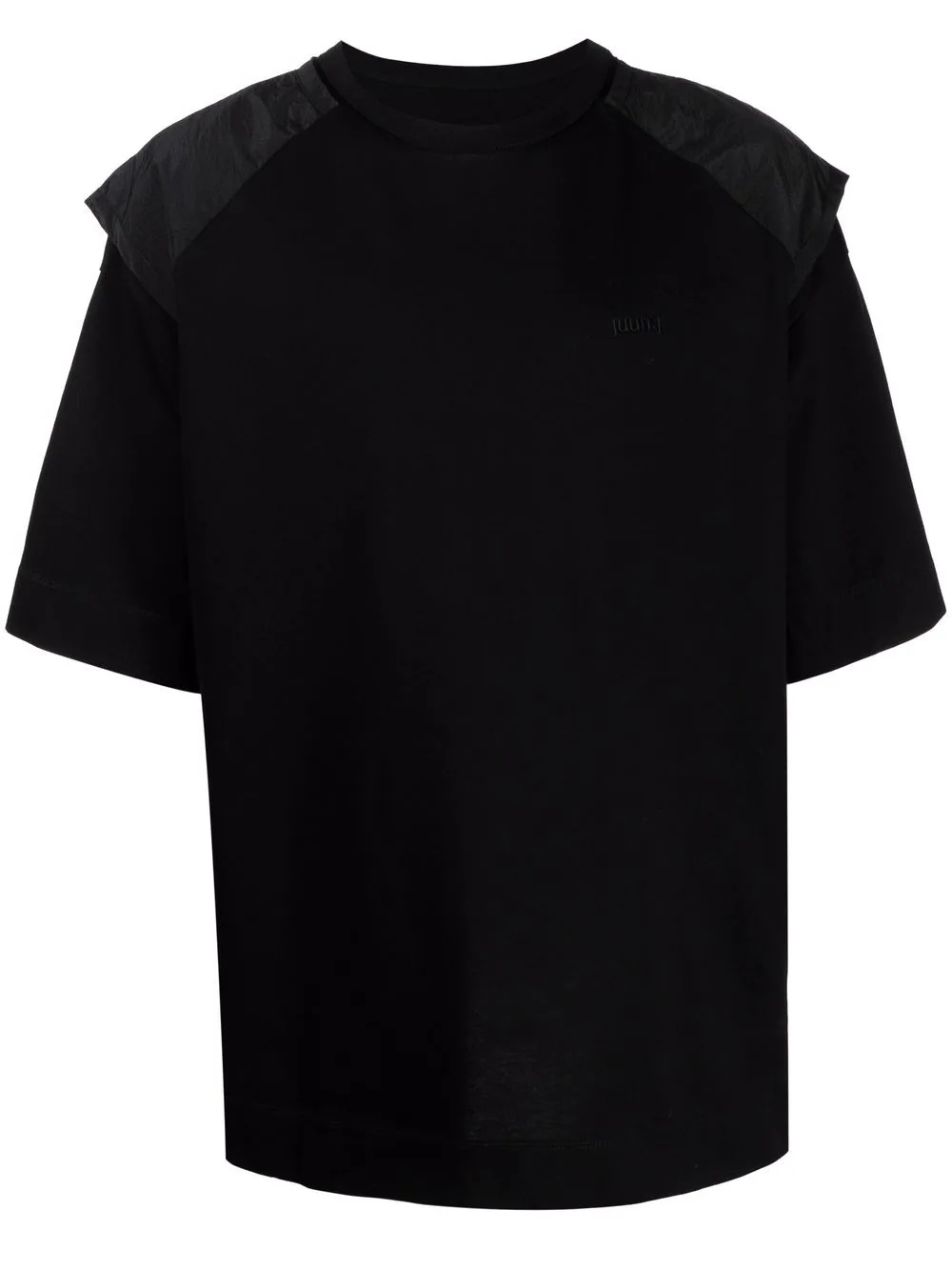 embroidered logo ripstop-back T-shirt - 1