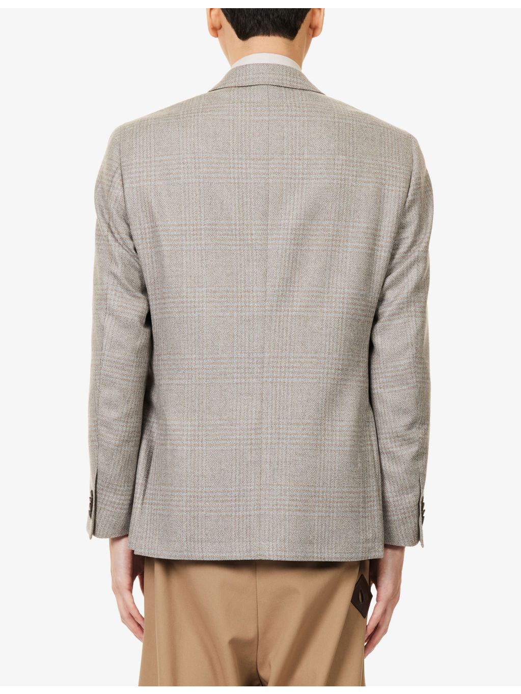 Academy Checked Silk-Wool Blend Jacket - 4