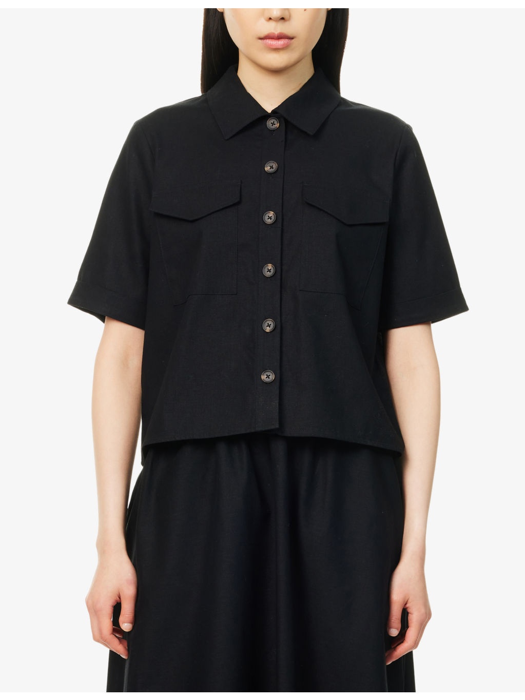 Luna Relaxed-Fit Cotton And Linen Shirt - 3