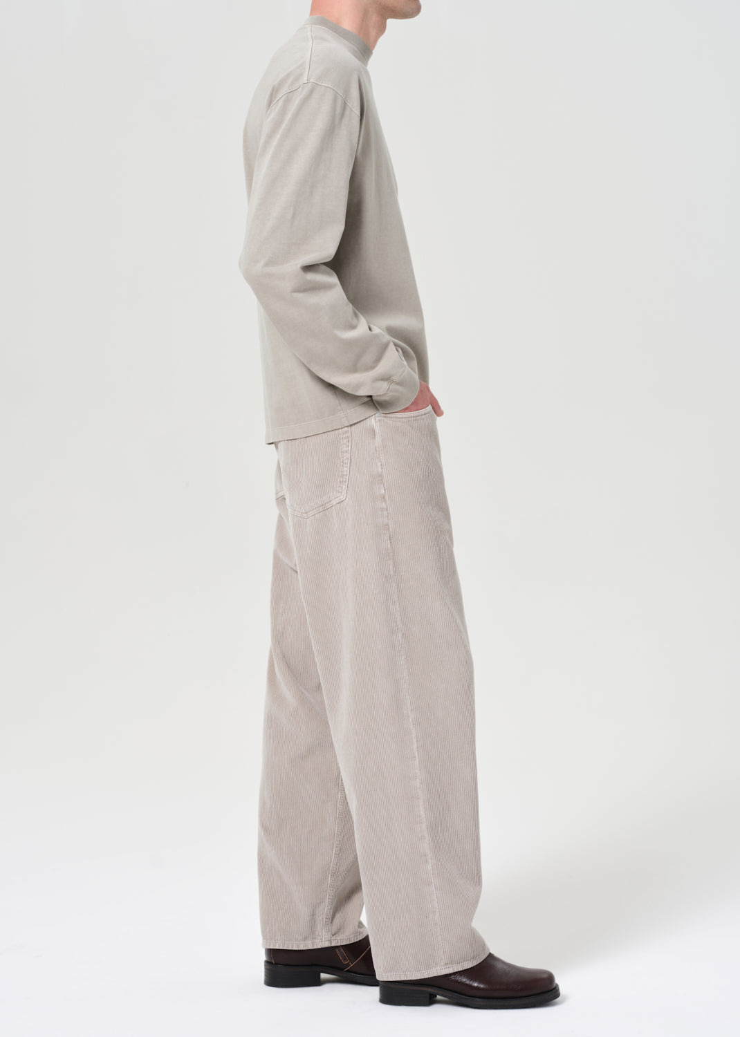 FUSION JEAN (CORDUROY) IN PUMICE - 4