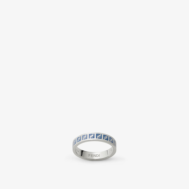 FF Ring Blue and silver-colored ring 1