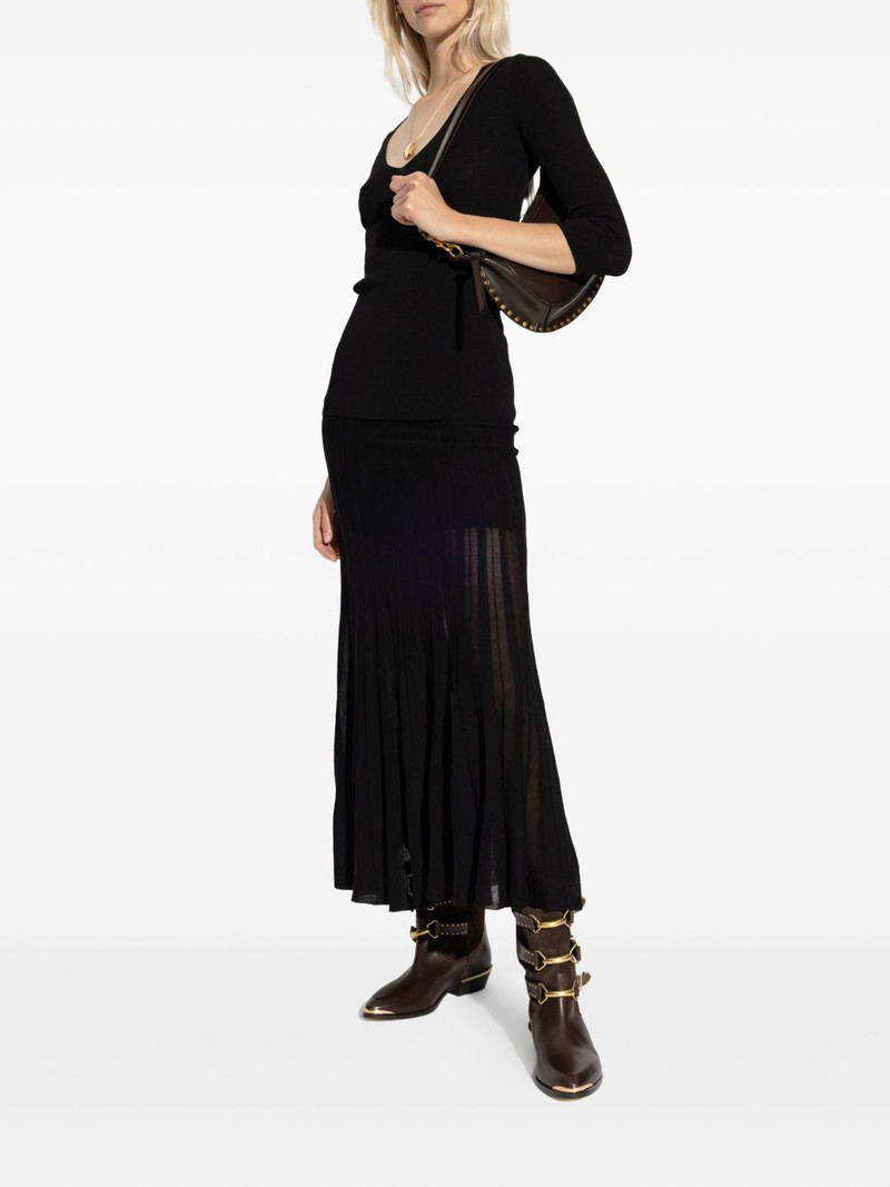 Isabel Marant ribbed V-neck top outlook