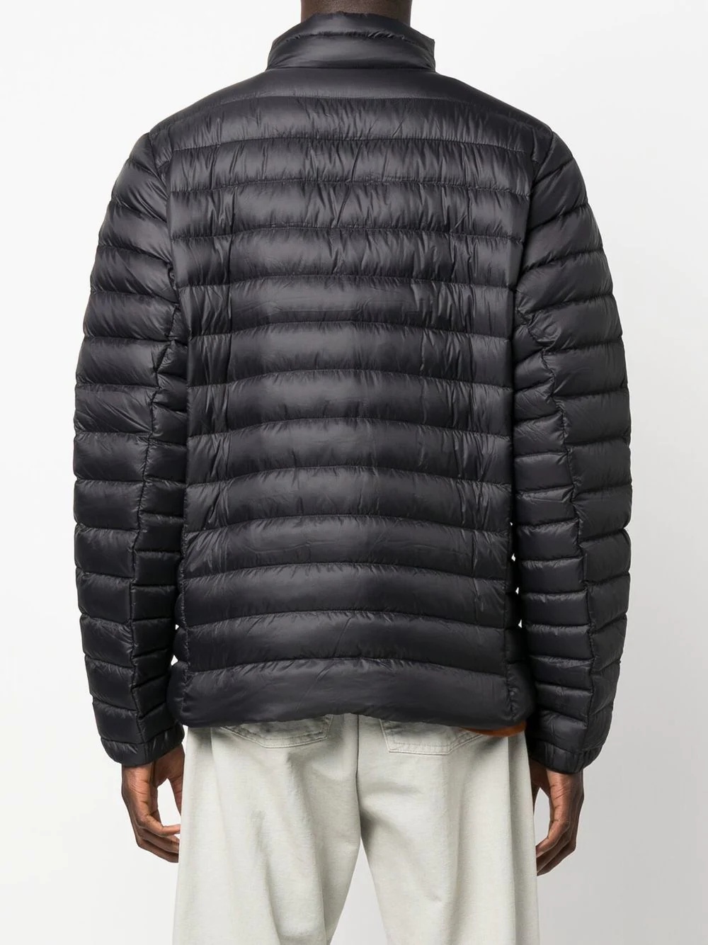logo-patch padded jacket - 7