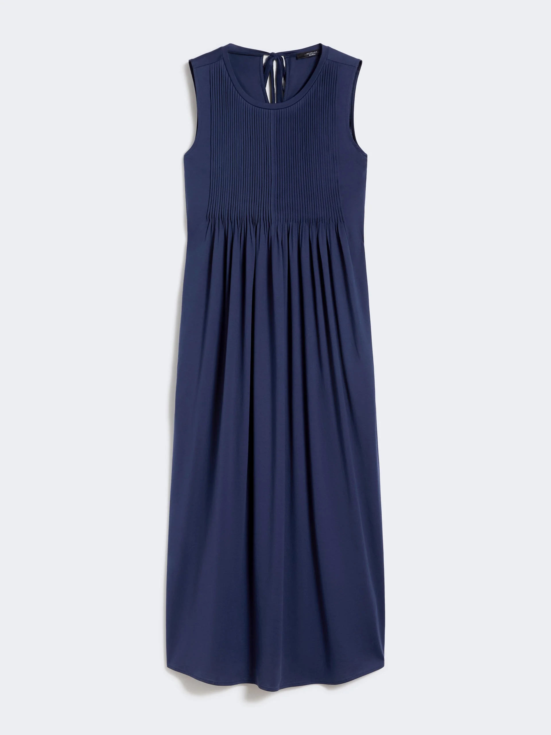 Cotton jersey fluid dress - NAVY - 1