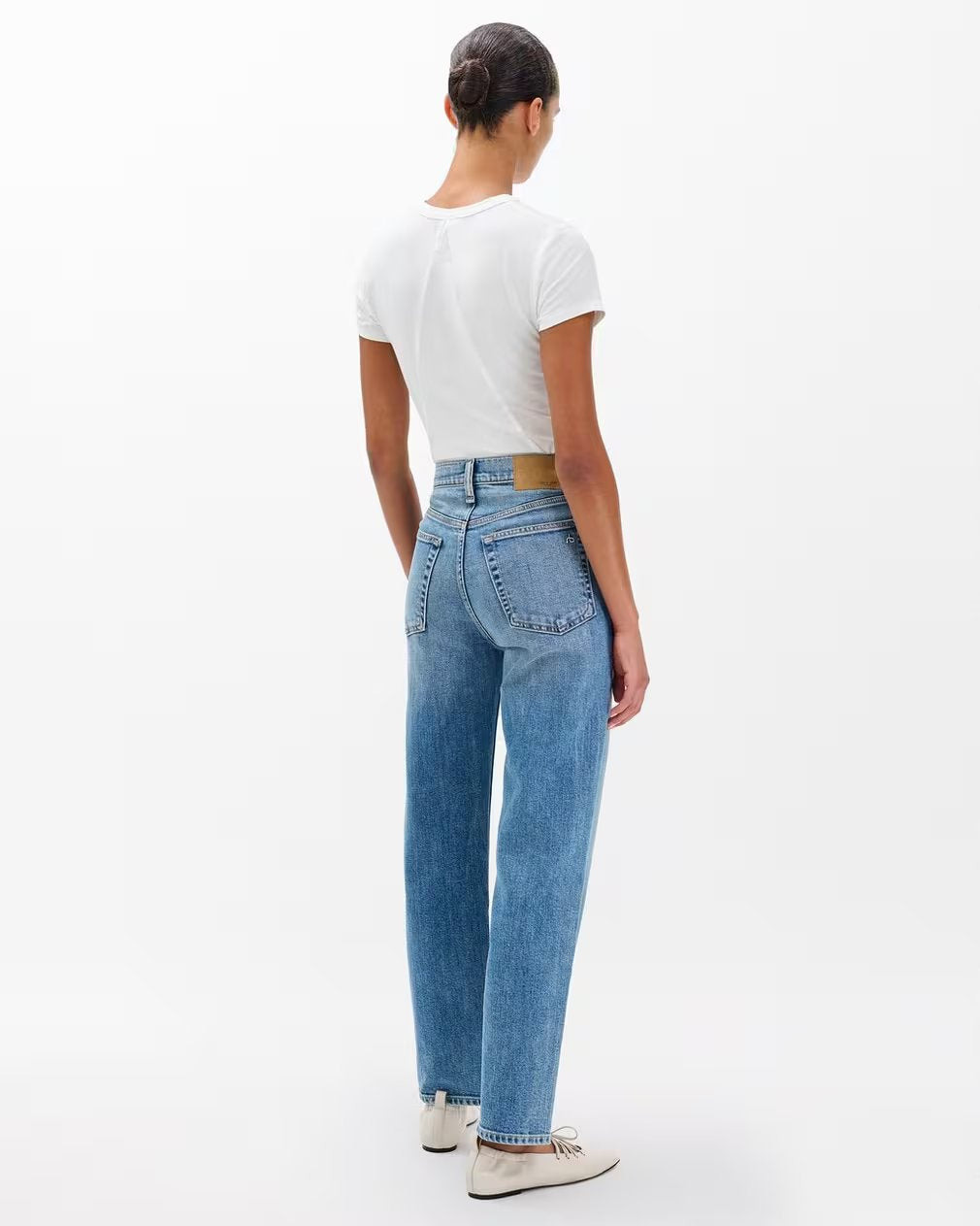 Harlow Mid-Rise Ankle Straight Jeans - 6