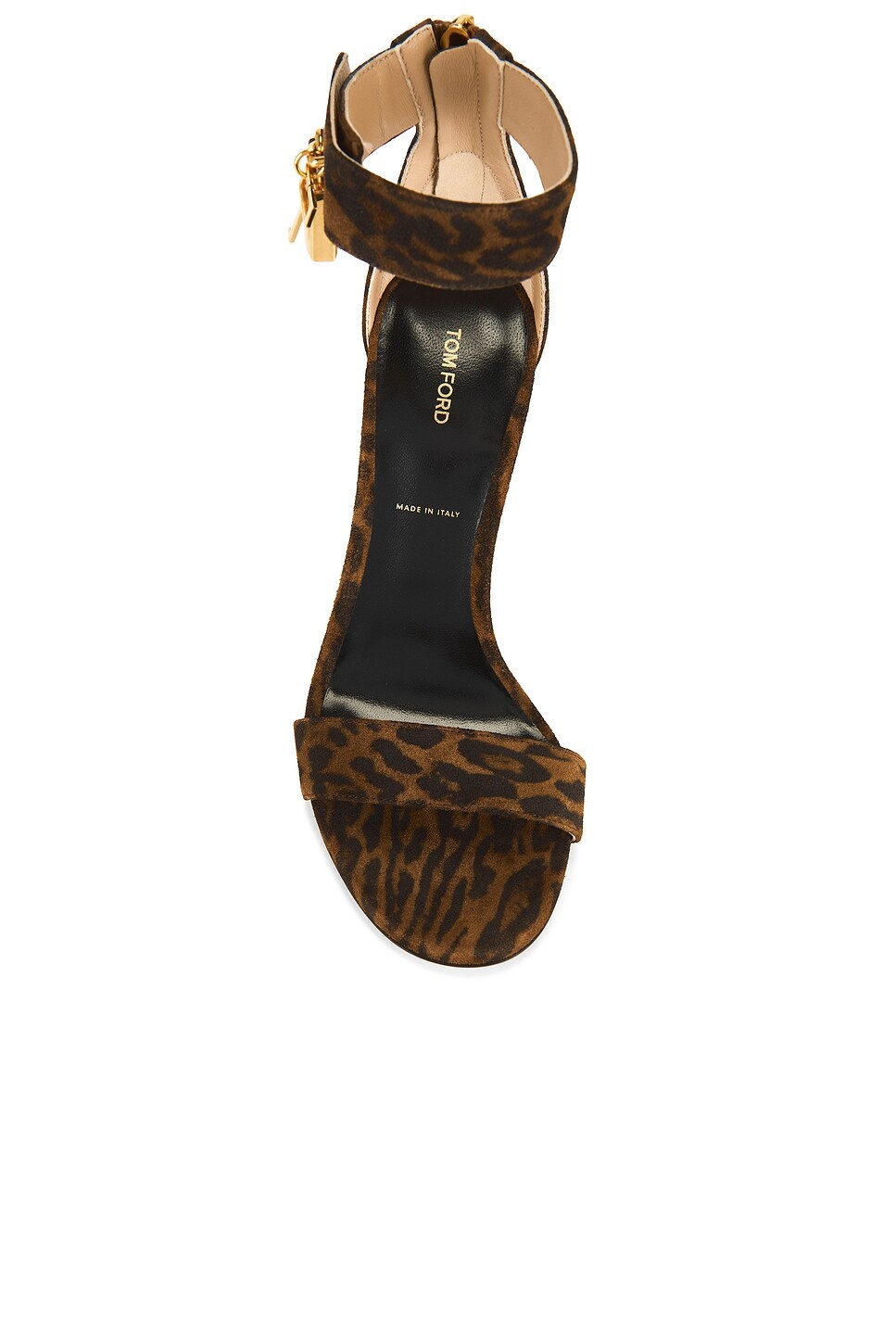 Padlock 105mm Suede Calf Sandal - 4