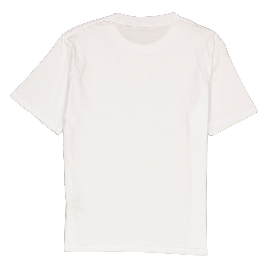 GCDS White Graffiti Print Cotton T-Shirt - 2