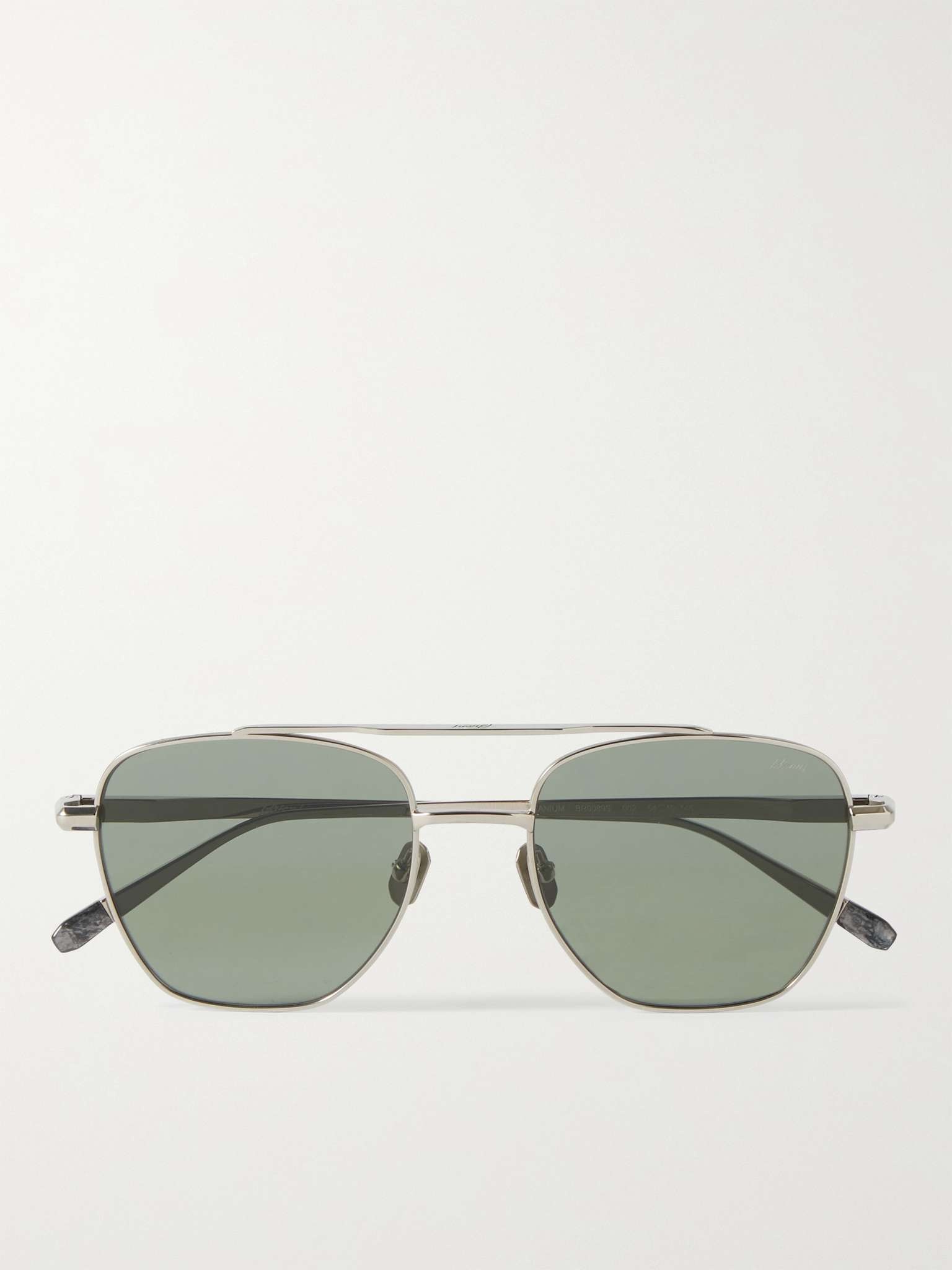 Aviator-Style Titanium Sunglasses - 1