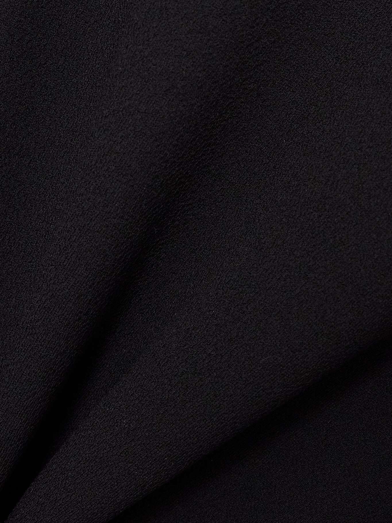 Open-back hooded paneled crepe-jersey mini dress Black - 4