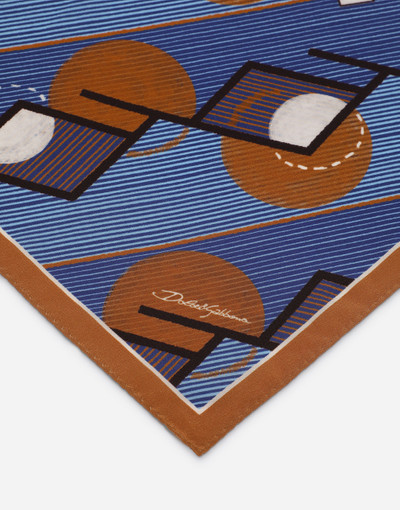 Dolce & Gabbana Silk pocket square with print outlook