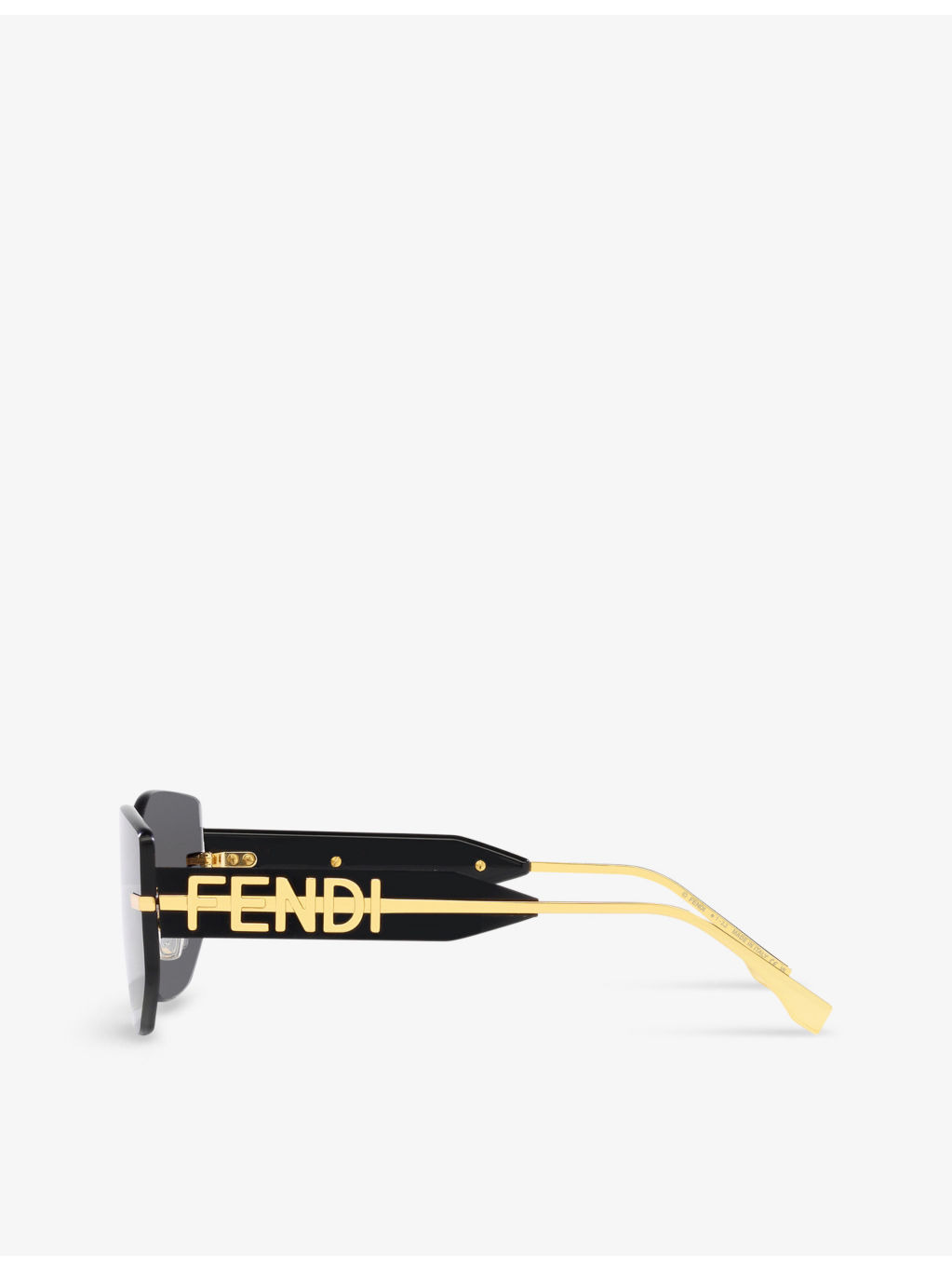FN000634 FE40066U rectangle-frame tinted metal sunglasses - 4