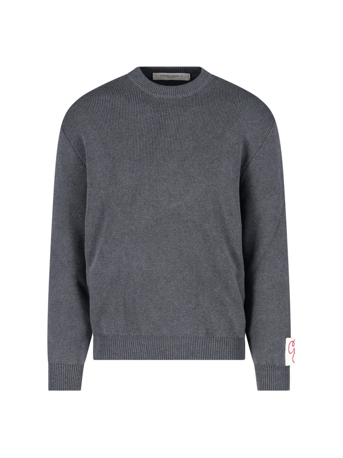 BACK LOGO CREW NECK JUMPER - 1