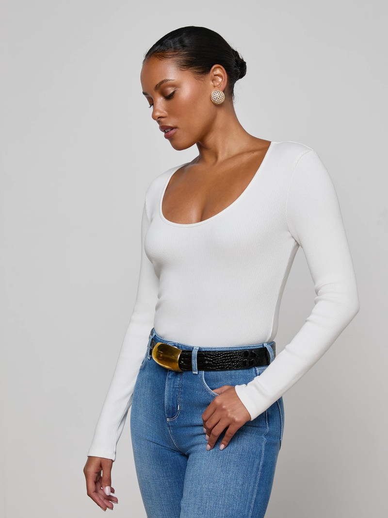 Scarlet Scoopneck Tee 3
