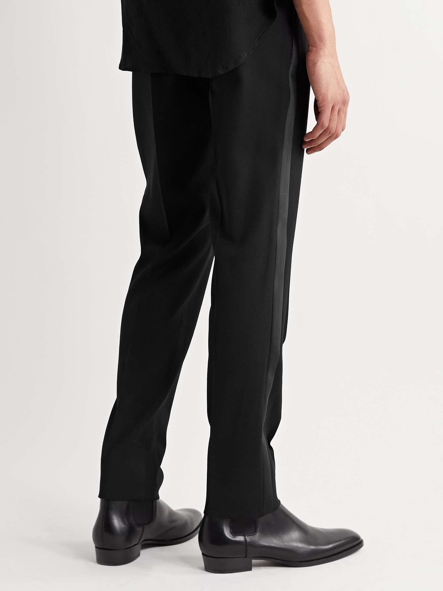 Slim-Fit Virgin Wool Grain de Poudre Trousers - 4