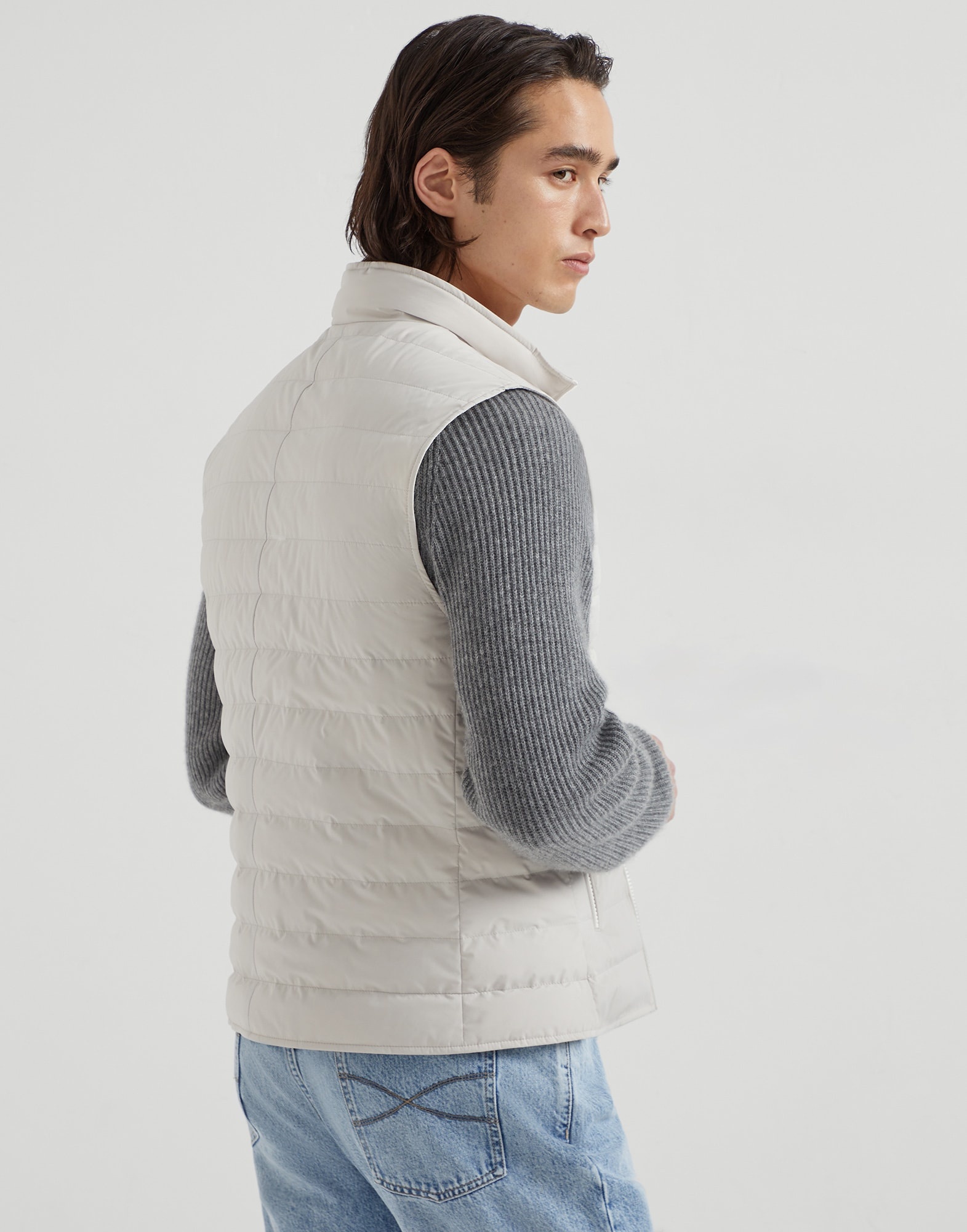 Bonded taffeta lightweight down vest - 2