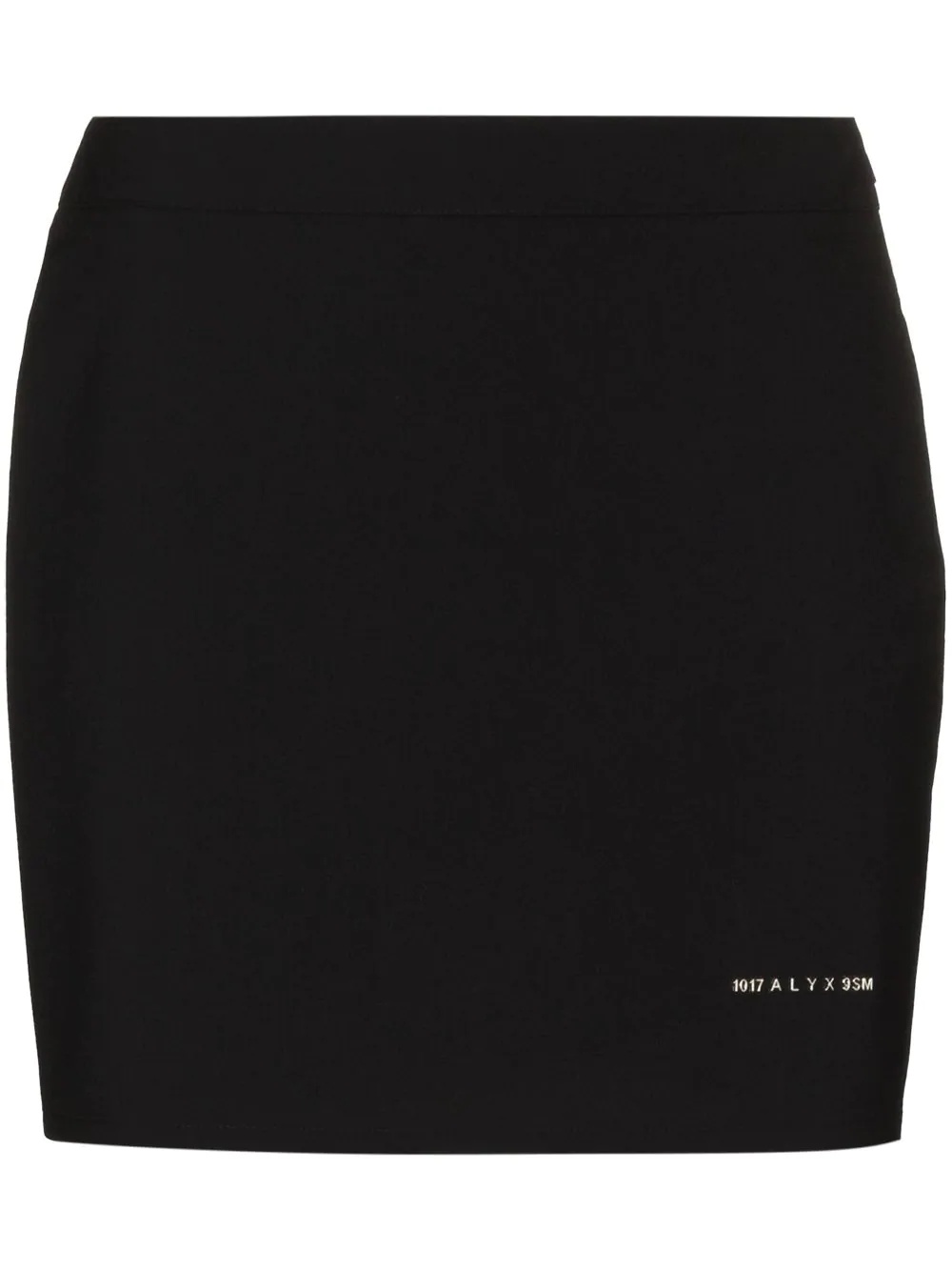 logo-print mini skirt - 1