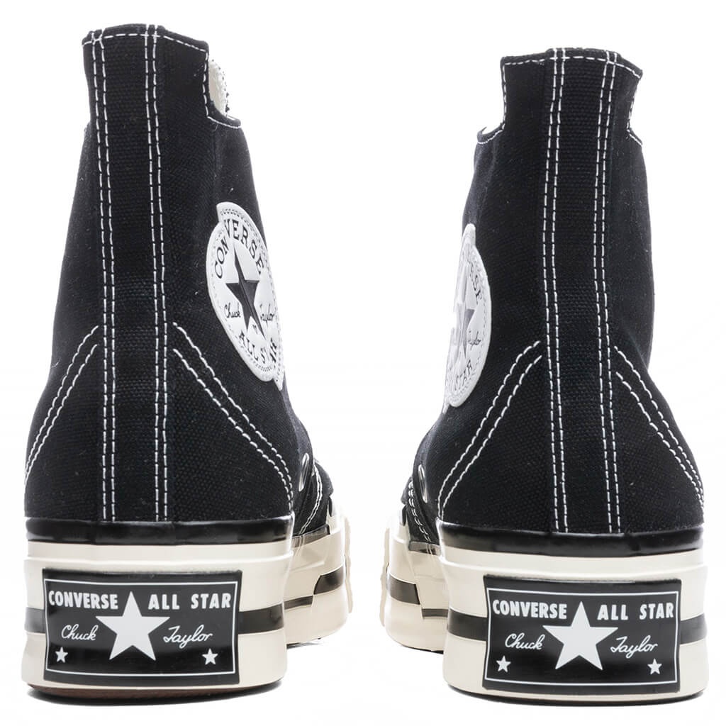 CONVERSE CHUCK '70 HI PLUS - BLACK/EGRET/BLACK - 4