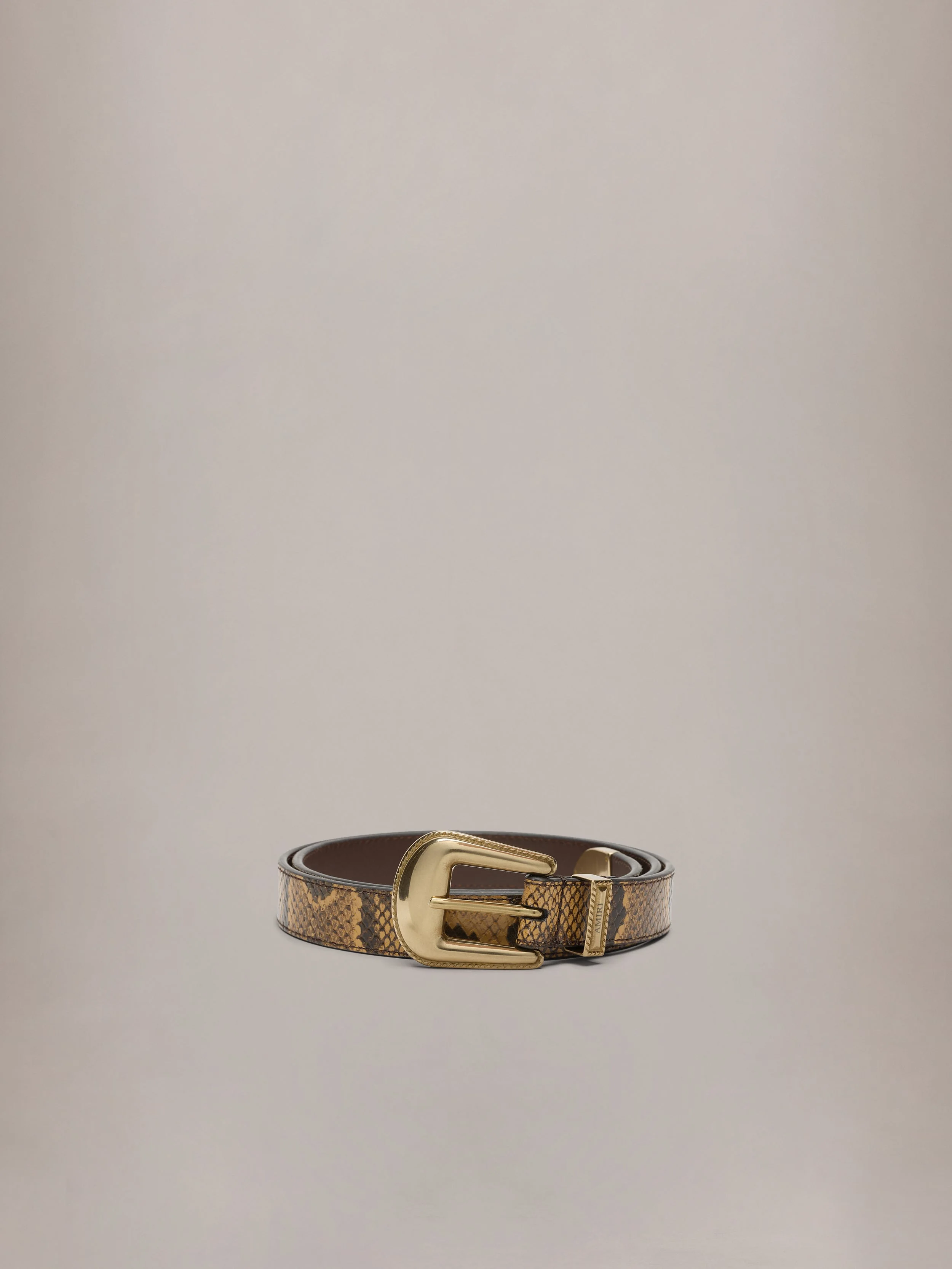 PYTHON EMBOSSED WESTERN BELT - 1