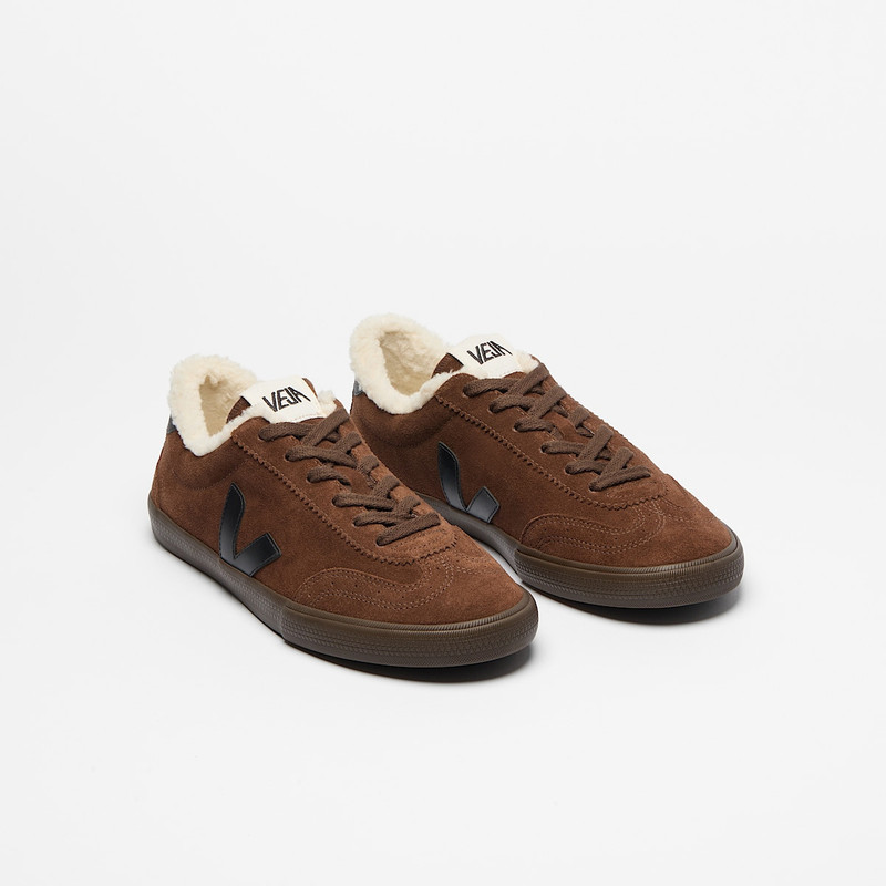 VEJA VOLLEY FURED SUEDE WALNUT BLACK EAGLE outlook