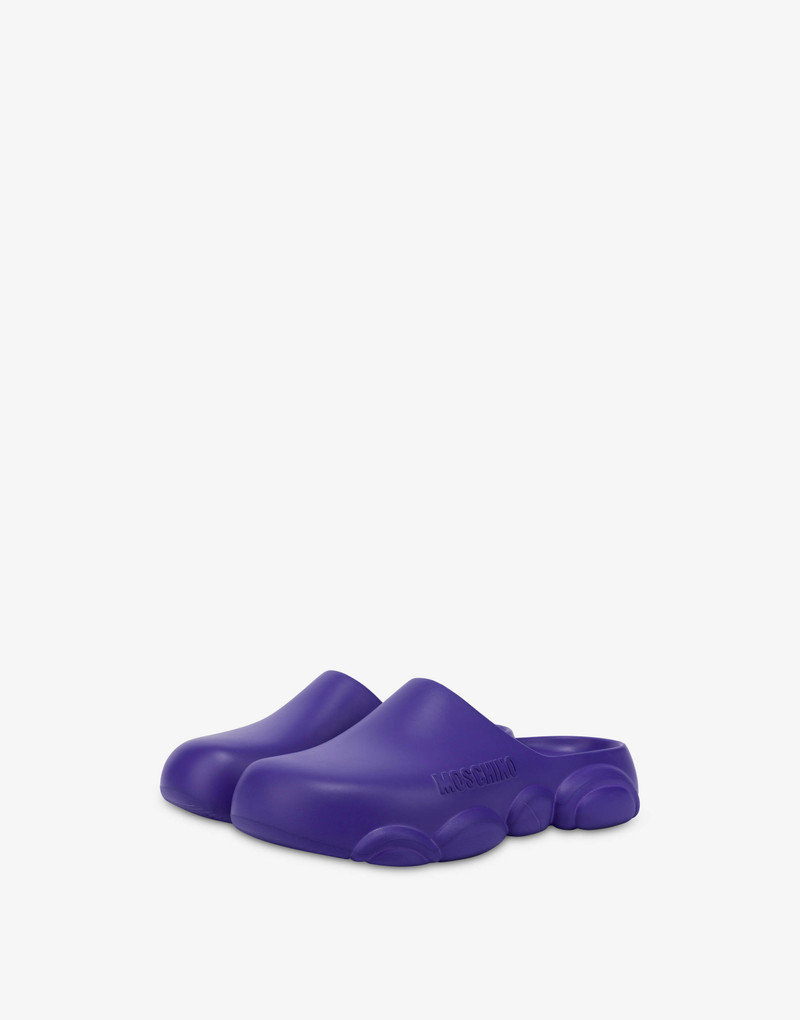 TEDDY SOLE RUBBER MULES 1