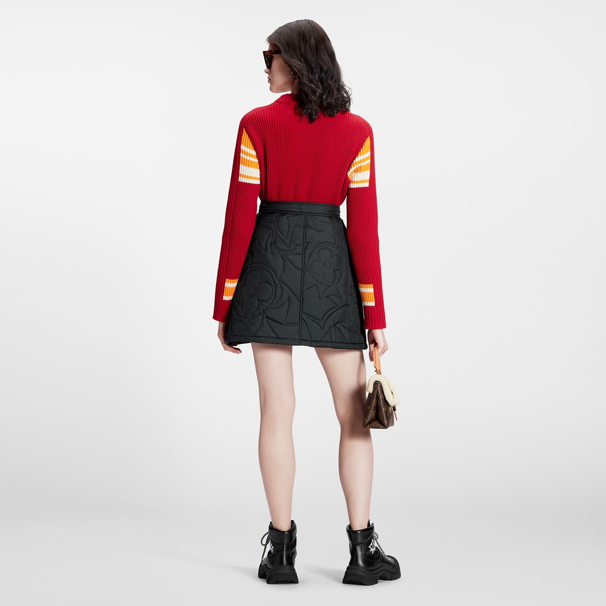 Quilted Monogram Mini Skirt - 3