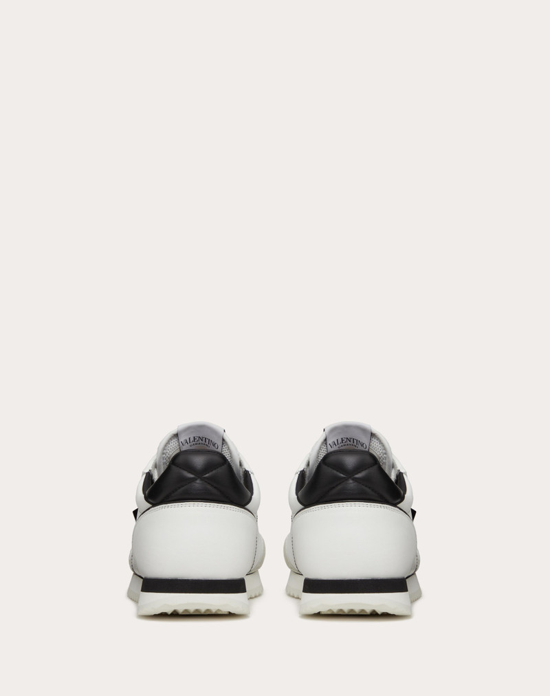 STUD AROUND LOW-TOP CALFSKIN AND NAPPA LEATHER SNEAKER 3