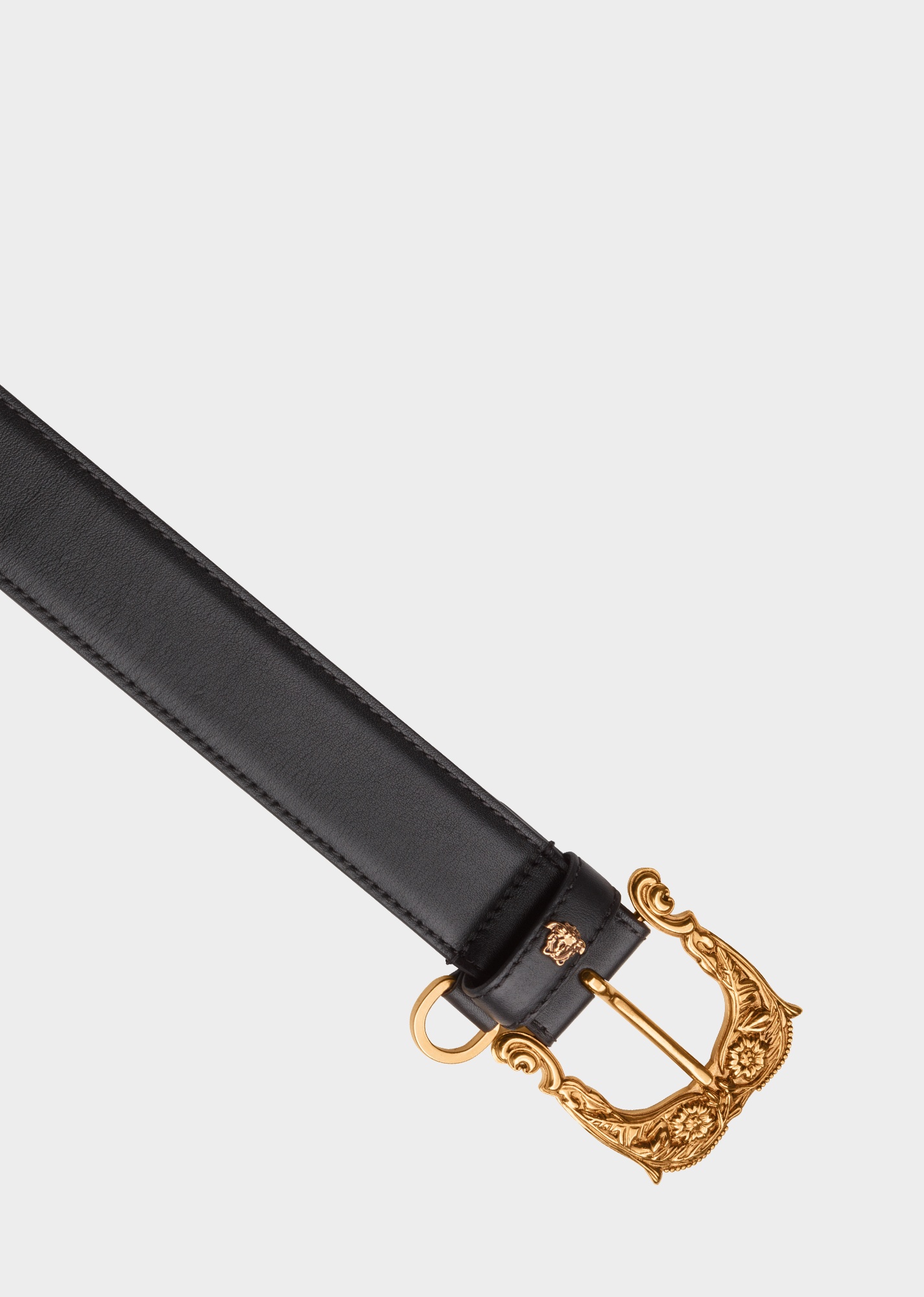 Baroque Buckle Leather Belt - 2