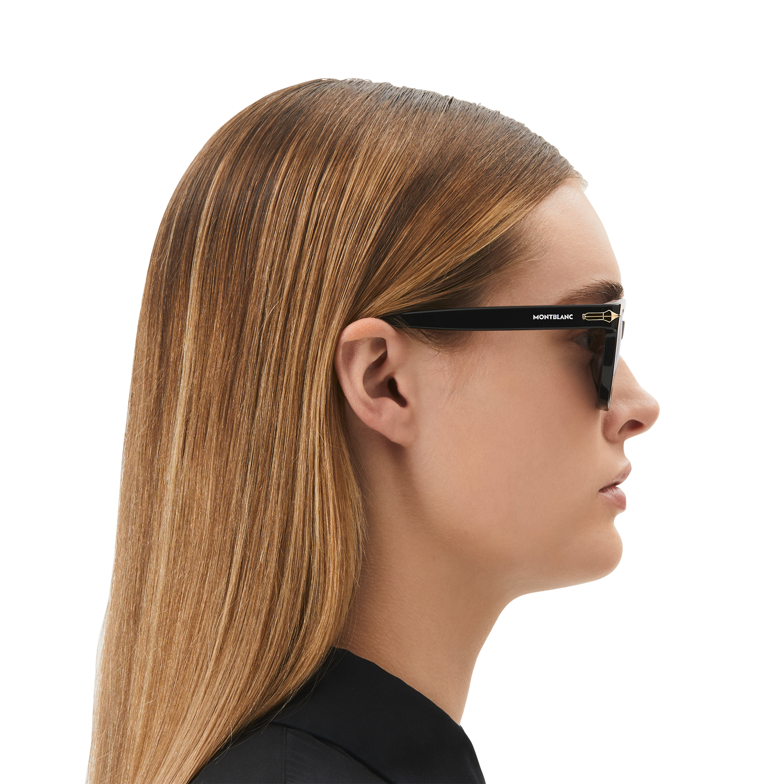 Squared Sunglasses with Black Colored Acetate Frame (S) - 6