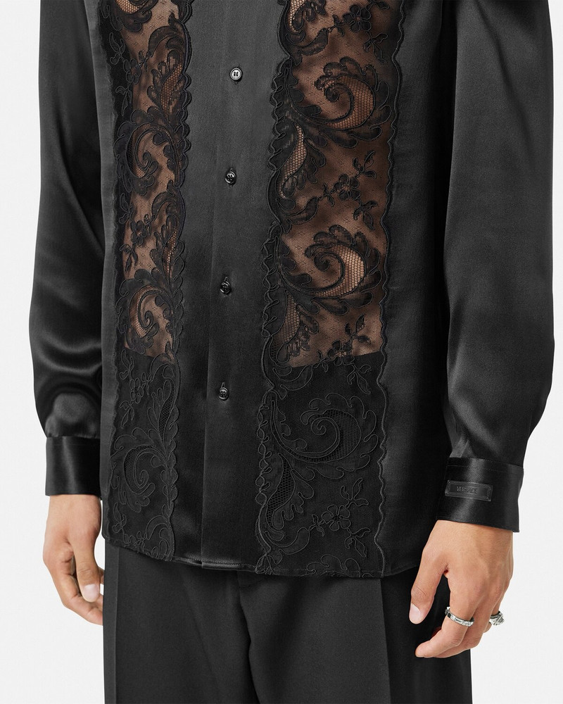 Barocco Lace Silk Shirt 3