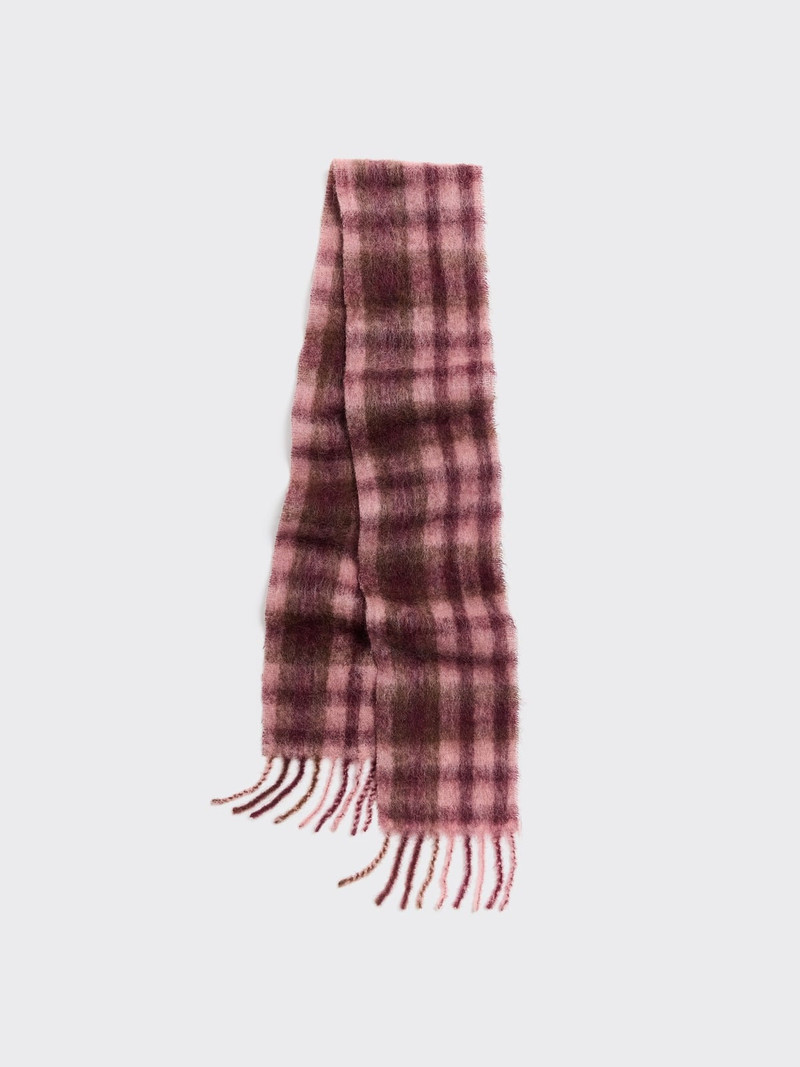 Fresia Check Tassel Scarf 1