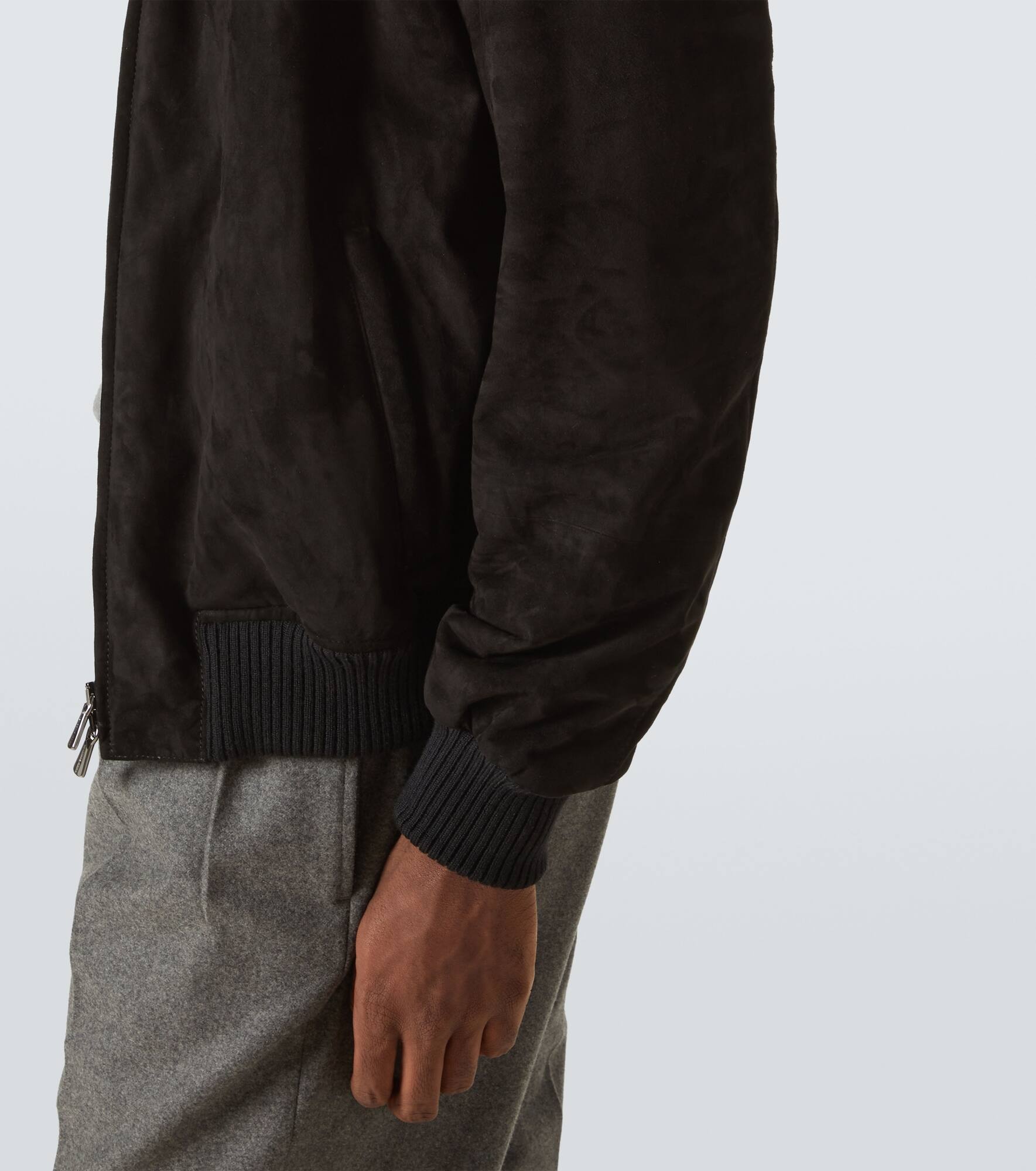 Suede bomber jacket - 6