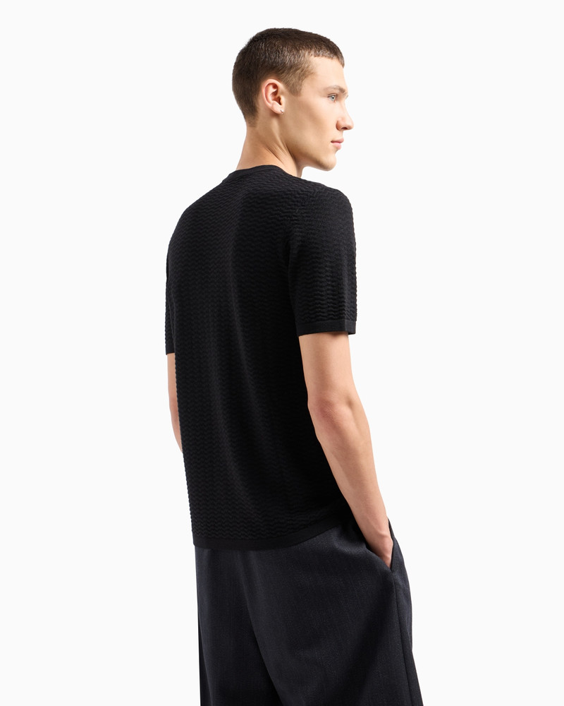 ASV embossed patterned Lyocell-blend jumper 3
