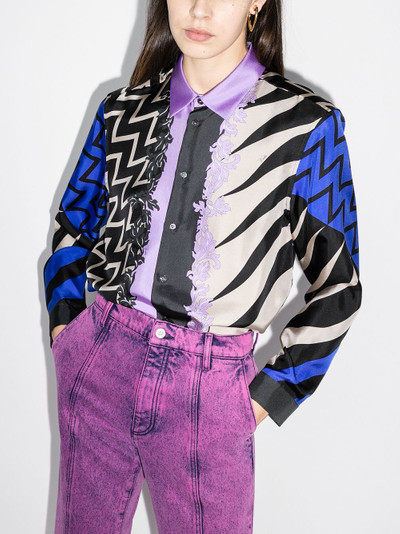 EMILIO PUCCI graphic-print silk shirt outlook