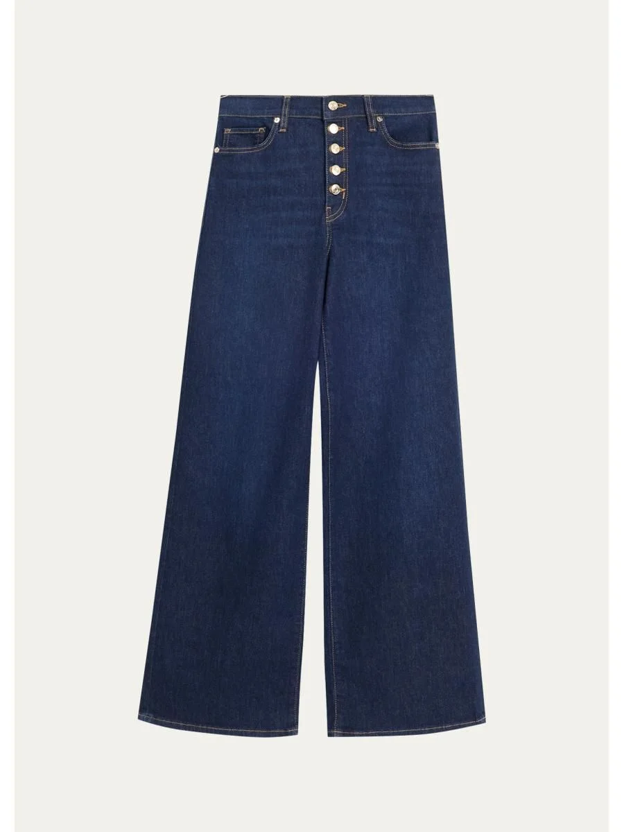 Le Slim Palazzo Jeans - 1