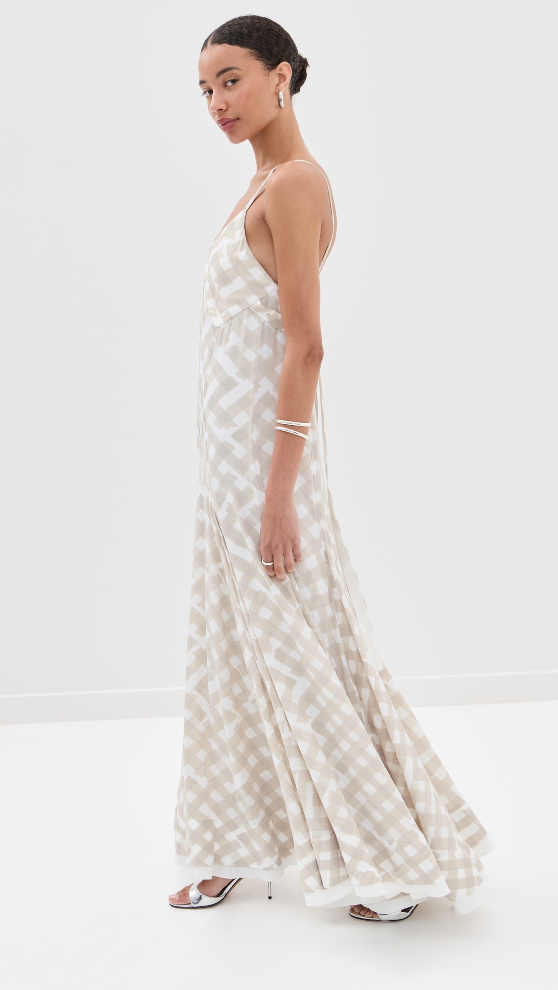 June Dress In Printed Crepe De Chine - 3