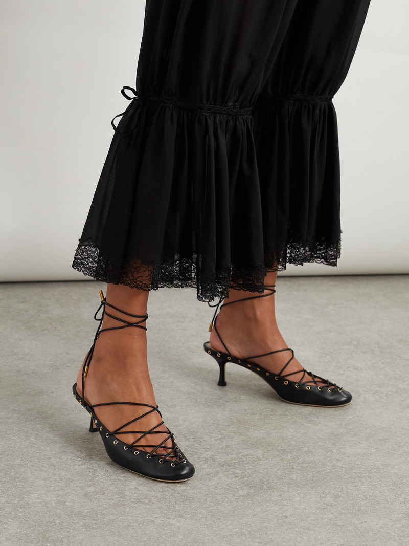 Chloé Ghilies Lace-up Leather Pumps outlook