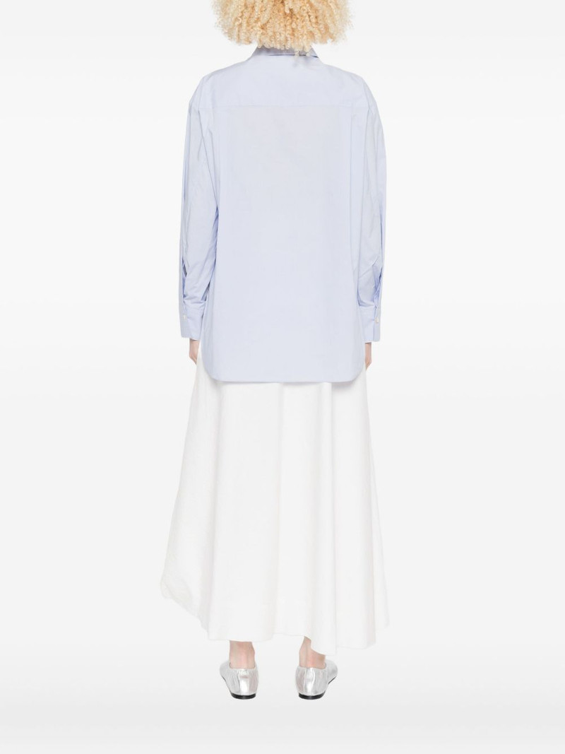 long-sleeve curved-hem shirt 4