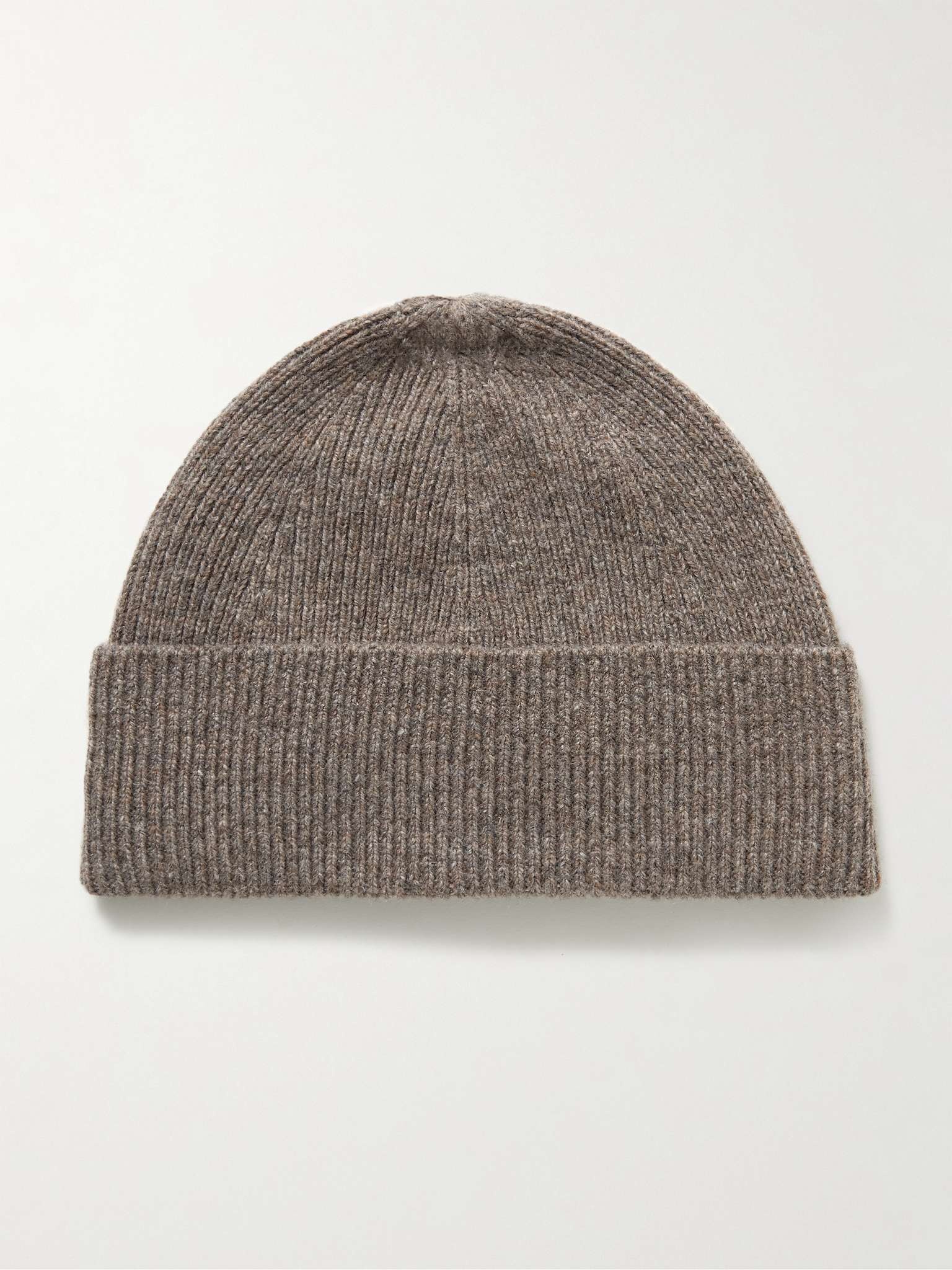 Ribbed Wool and Cashmere-Blend Beanie - 1