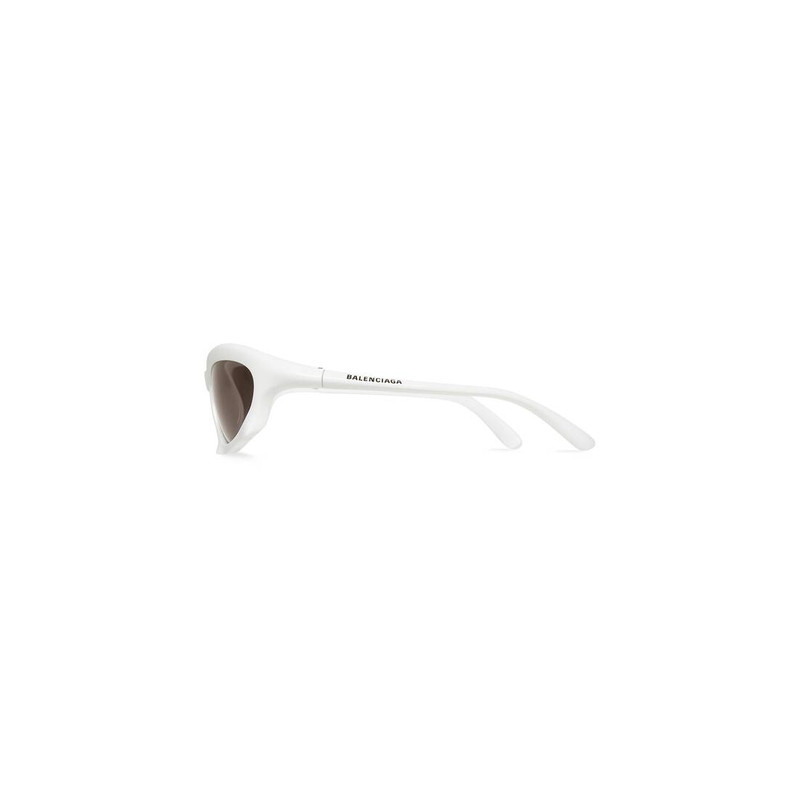 Bat Rectangle Sunglasses in White 3