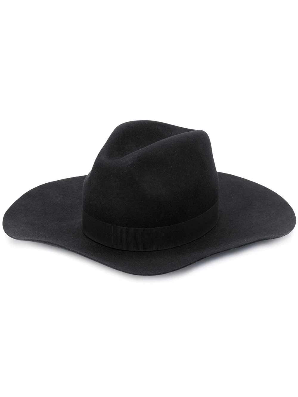 knitted wide brim fedora hat - 1