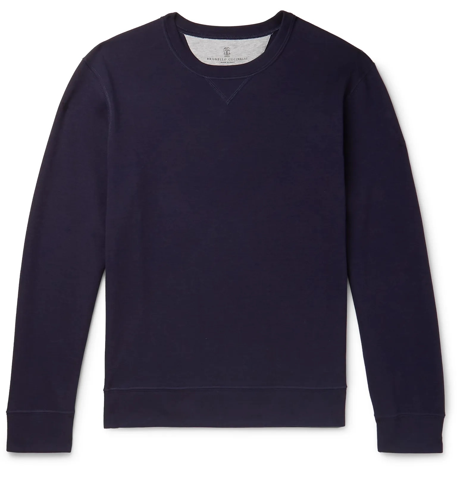 Loopback Cotton-Blend Jersey Sweatshirt - 1