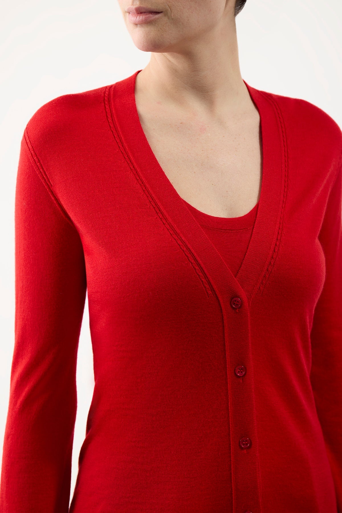 Tori Cardigan in Silk Cashmere - 5
