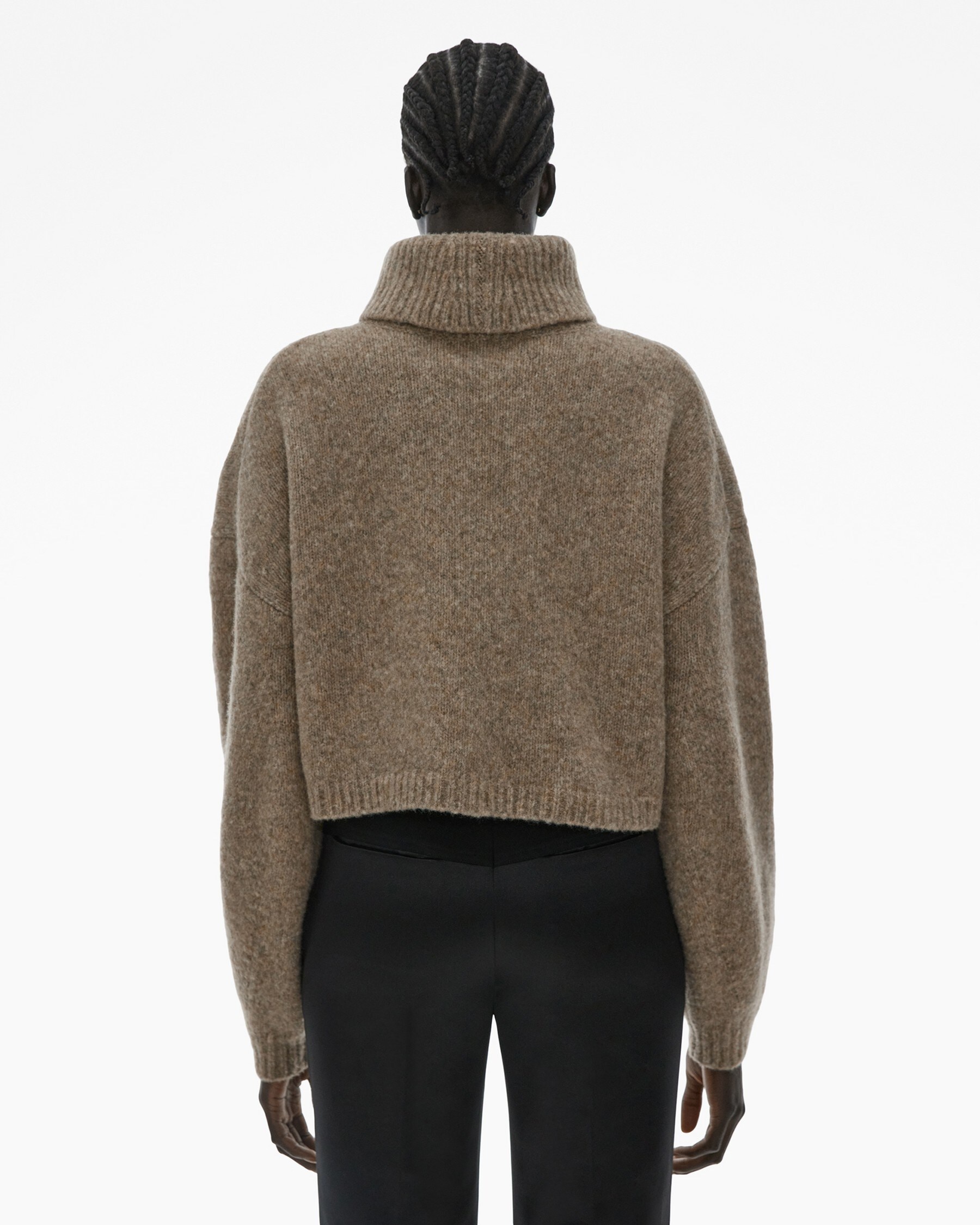 CROPPED TURTLENECK SWEATER - 4
