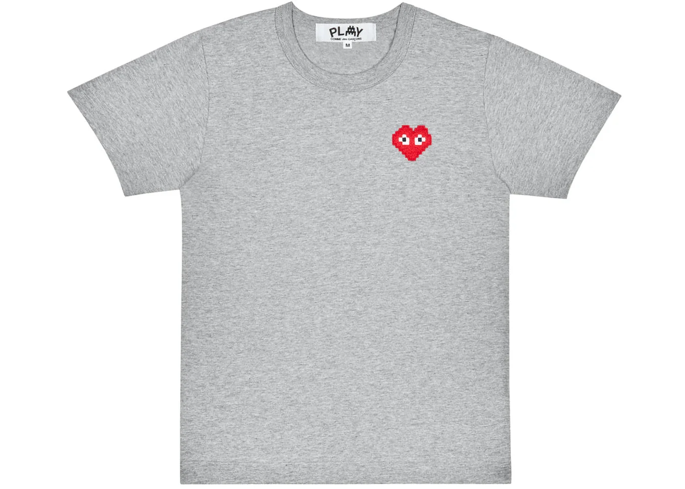 Comme des Garcons Play x Invader Women's T-Shirt Top Grey - 1